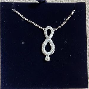 Swarovski infinity necklace
